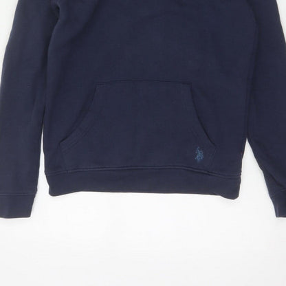 U.S. Polo Assn. Boys Blue 15-16 Years Pullover Hoodie Logo