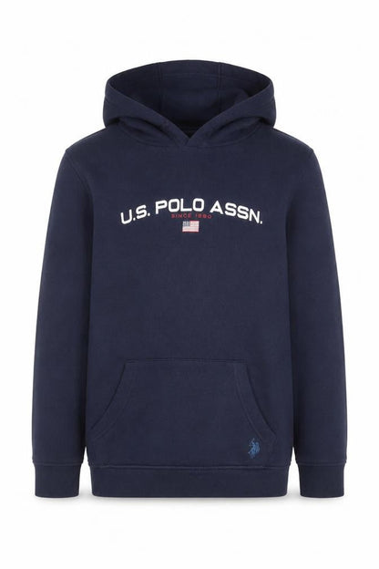 U.S. Polo Assn. Boys Blue 15-16 Years Pullover Hoodie Logo