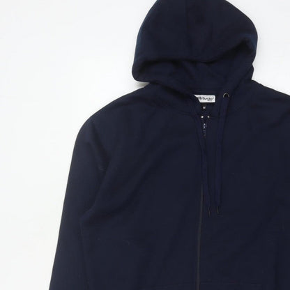 Altitude Mens Blue M Full Zip Hooded Polyester Hoodie Pockets