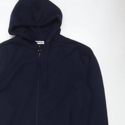 Altitude Mens Blue M Full Zip Hooded Polyester Hoodie Pockets