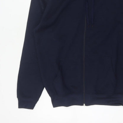 Altitude Mens Blue M Full Zip Hooded Polyester Hoodie Pockets