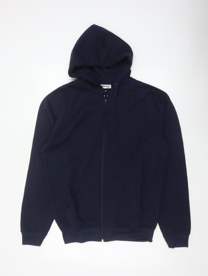 Altitude Mens Blue M Full Zip Hooded Polyester Hoodie Pockets