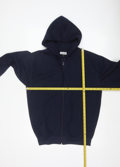 Altitude Mens Blue M Full Zip Hooded Polyester Hoodie Pockets