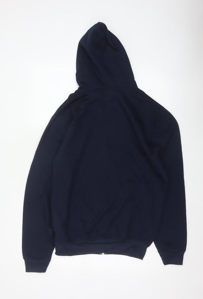 Altitude Mens Blue M Full Zip Hooded Polyester Hoodie Pockets