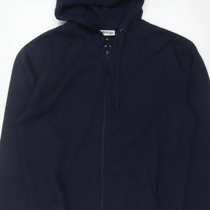 Altitude Mens Blue M Full Zip Hooded Polyester Hoodie Pockets