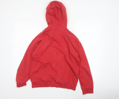 Next Boys Red 13 Years Full Zip Hooded Fleece Hoodie Pockets