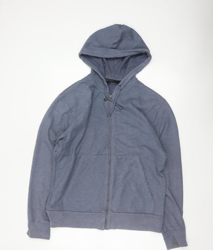 Rohan Men’s Grey M Full Zip Hooded Sweat Jacket Cotton Blend