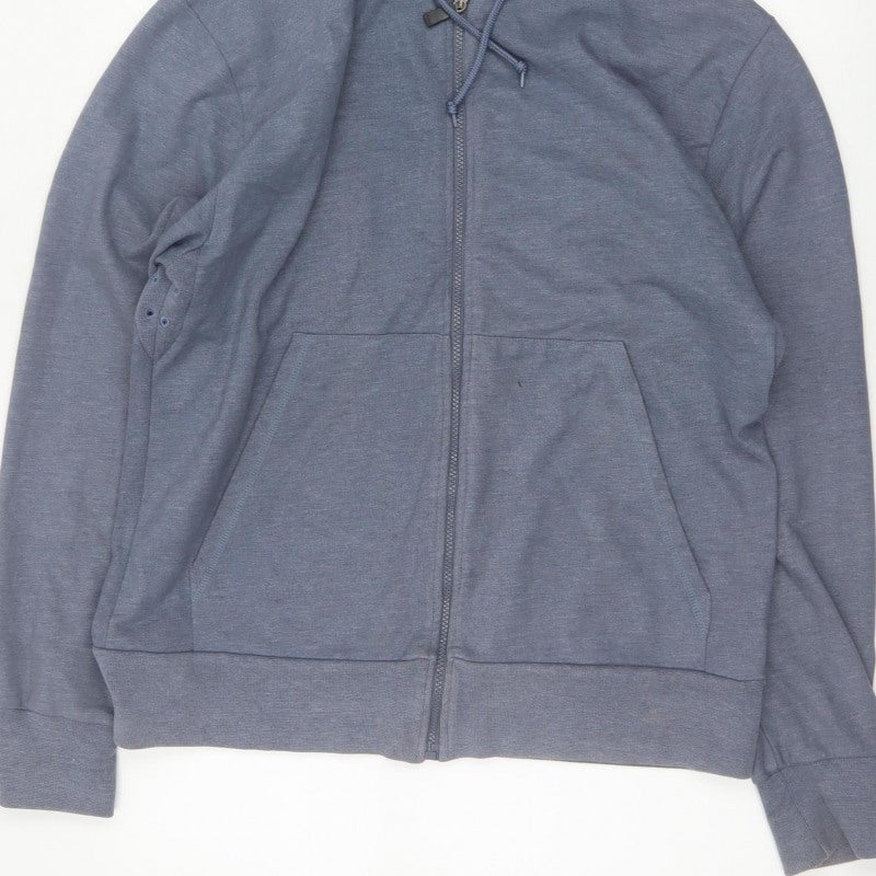 Rohan Men’s Grey M Full Zip Hooded Sweat Jacket Cotton Blend