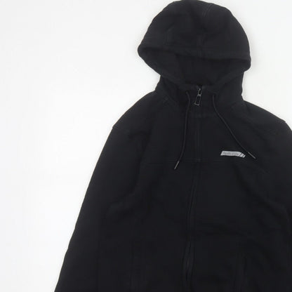 Van Heusen Men’s Black S Full Zip Hooded Cotton Rich Hoodie