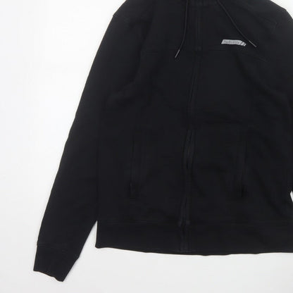Van Heusen Men’s Black S Full Zip Hooded Cotton Rich Hoodie