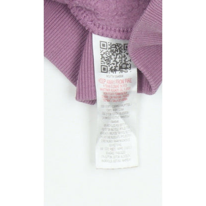 McKenzie Men’s Purple L Pullover Logo Hoodie Fleece Drawstring Pockets