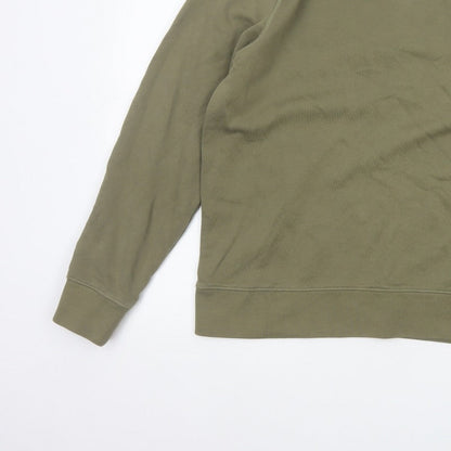 Arket Men’s Green M Crew Neck Pullover Cotton Sweatshirt