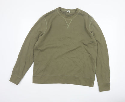 Arket Men’s Green M Crew Neck Pullover Cotton Sweatshirt
