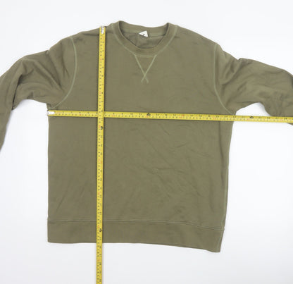 Arket Men’s Green M Crew Neck Pullover Cotton Sweatshirt
