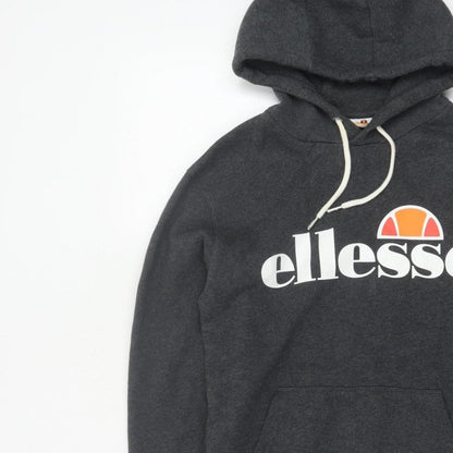 Ellesse Men’s Grey XS Pullover Logo Graphic Hoodie Fleece