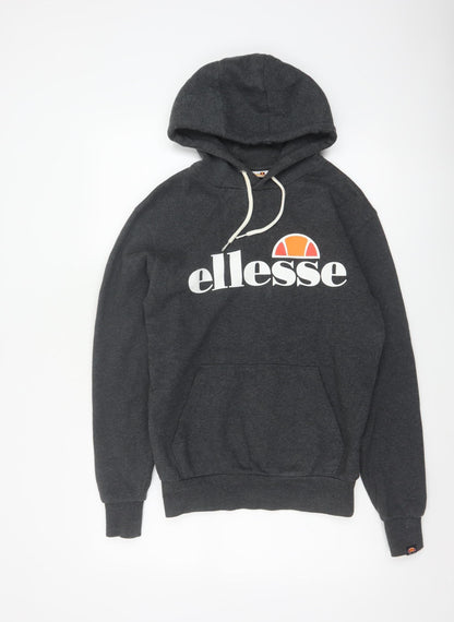 Ellesse Men’s Grey XS Pullover Logo Graphic Hoodie Fleece