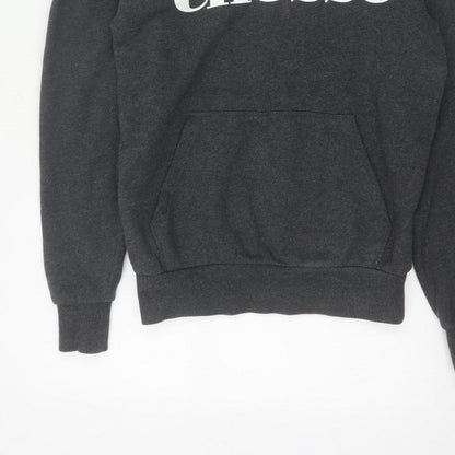 Ellesse Men’s Grey XS Pullover Logo Graphic Hoodie Fleece