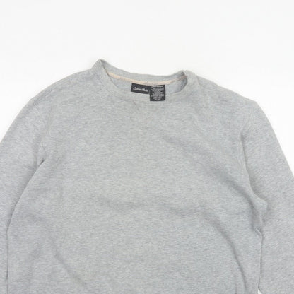 St. John's Bay Women’s Grey Crew Neck Pullover Sweatshirt Size L