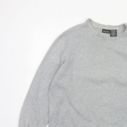 St. John's Bay Women’s Grey Crew Neck Pullover Sweatshirt Size L