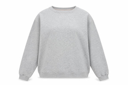St. John's Bay Women’s Grey Crew Neck Pullover Sweatshirt Size L