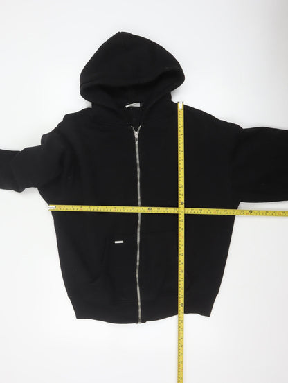 Sevenheavens Men’s Black M Full Zip Hooded Fleece Hoodie Logo Pockets