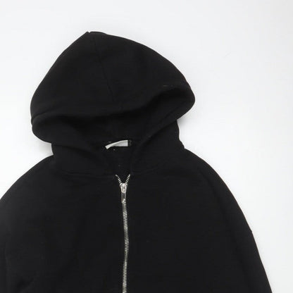 Sevenheavens Men’s Black M Full Zip Hooded Fleece Hoodie Logo Pockets
