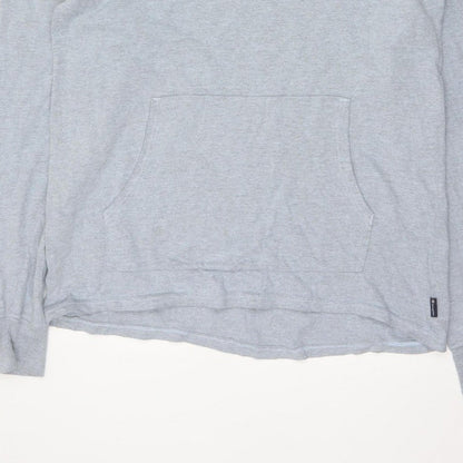 Champion Men’s Grey M Pullover Hoodie Logo Fleece Kangaroo Pocket