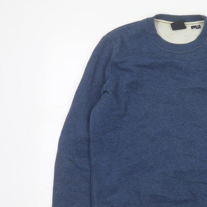 Superdry Women’s Blue UK 10 Crew Neck Pullover Sweatshirt Logo