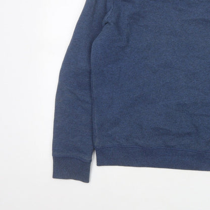 Superdry Women’s Blue UK 10 Crew Neck Pullover Sweatshirt Logo
