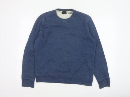 Superdry Women’s Blue UK 10 Crew Neck Pullover Sweatshirt Logo