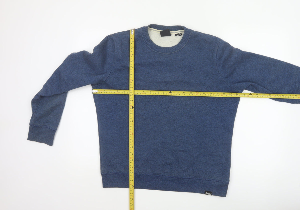 Superdry Women’s Blue UK 10 Crew Neck Pullover Sweatshirt Logo