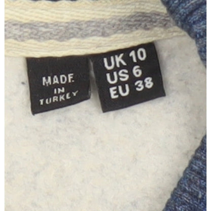 Superdry Women’s Blue UK 10 Crew Neck Pullover Sweatshirt Logo