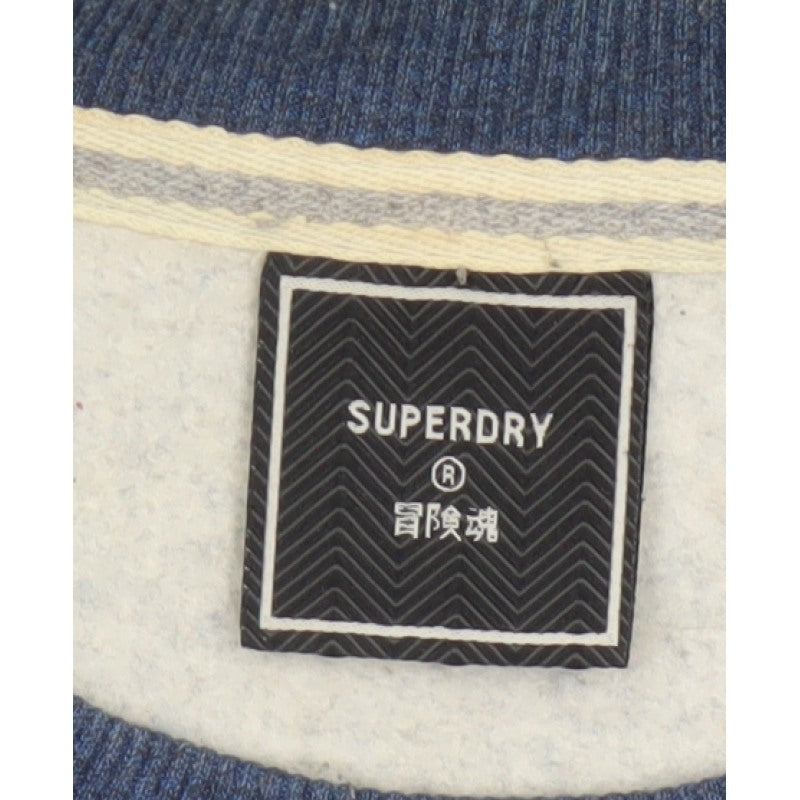 Superdry Women’s Blue UK 10 Crew Neck Pullover Sweatshirt Logo