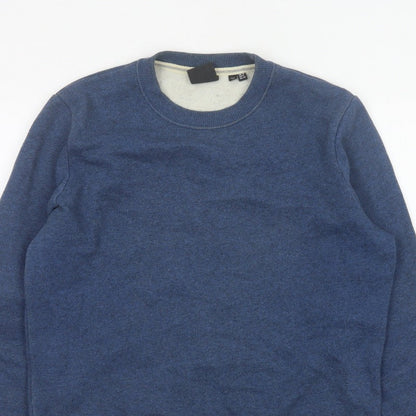 Superdry Women’s Blue UK 10 Crew Neck Pullover Sweatshirt Logo