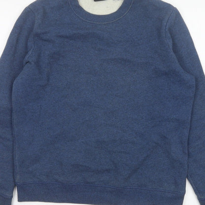 Superdry Women’s Blue UK 10 Crew Neck Pullover Sweatshirt Logo