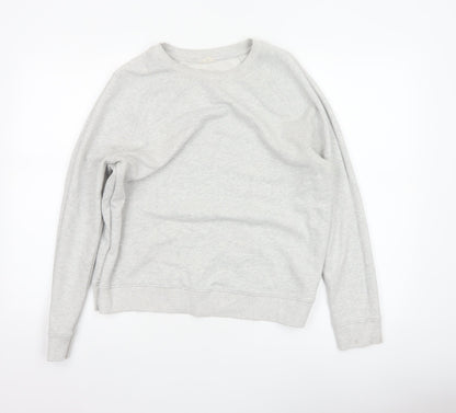 Hush Women’s Grey XS Cotton Pullover Crew Neck Raglan Sweatshirt