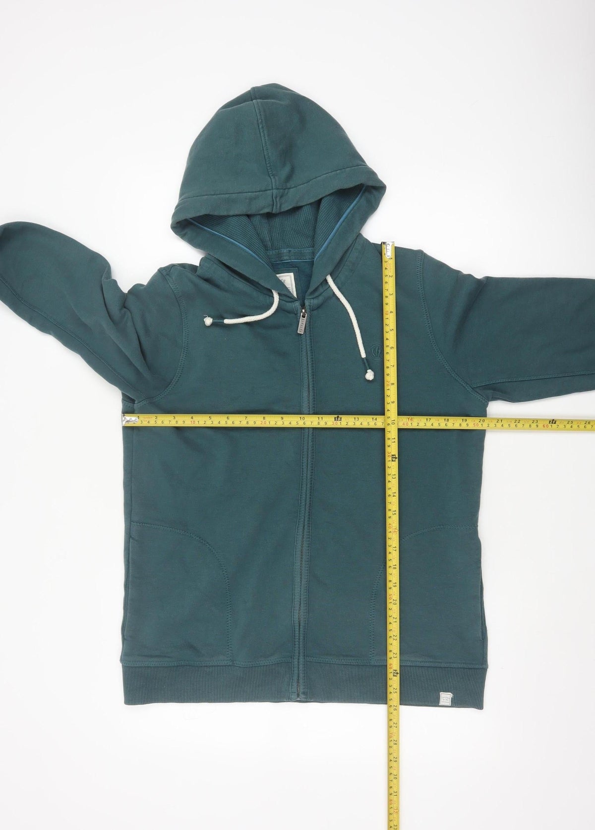 Fat Face Men's Green M Full Zip Hooded Logo Cotton Blend Hoodie