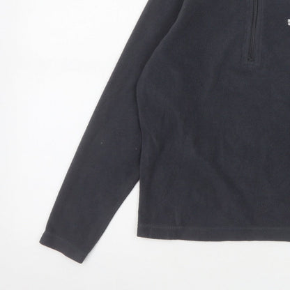 Regatta Boys Black 13 Years 1/4 Zip Fleece Sweatshirt Outdoor
