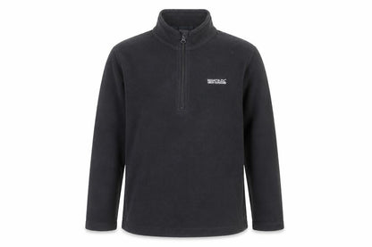 Regatta Boys Black 13 Years 1/4 Zip Fleece Sweatshirt Outdoor