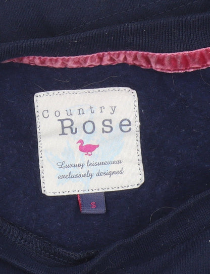 Country Rose Teens Blue S Owl Sequin Long Sleeve Jersey T-Shirt