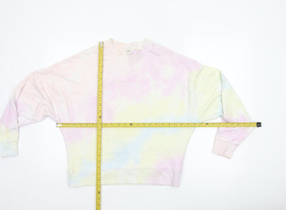 Gap Women’s Multicoloured XS Pastel Tie Dye Logo Crew Sweatshirt
