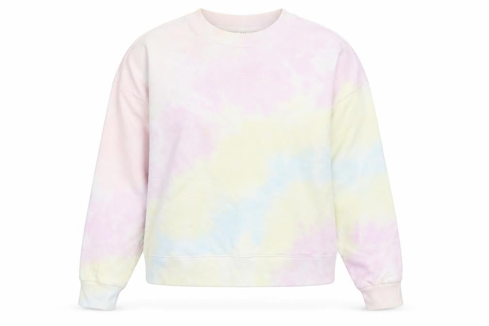 Gap Women’s Multicoloured XS Pastel Tie Dye Logo Crew Sweatshirt