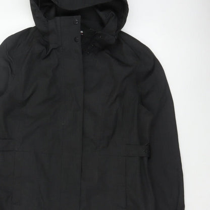 Kirkland Signature Unisex Black L Hooded Long Trench Coat