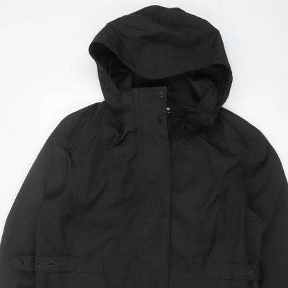 Kirkland Signature Unisex Black L Hooded Long Trench Coat