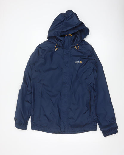 Regatta Men’s Blue M Hooded Waterproof Outdoor Rain Jacket