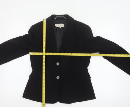 Hobbs Women’s Black UK 12 Tailored Single-Breasted Blazer Jacket