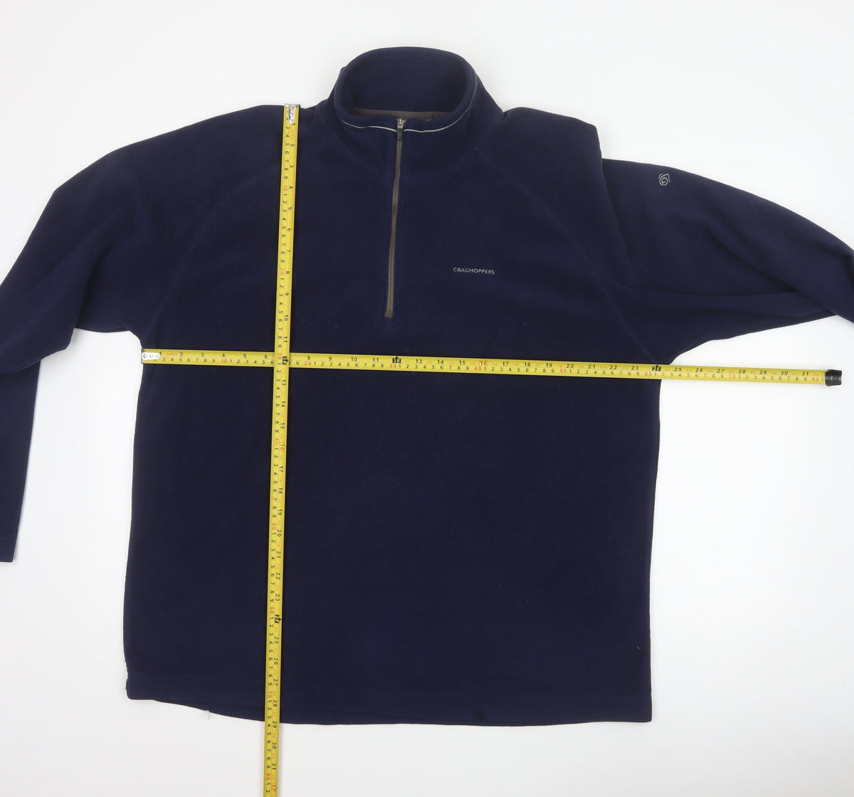 Craghoppers Men’s Blue XL 1/4 Zip Fleece Pullover Outdoor Sweatshirt