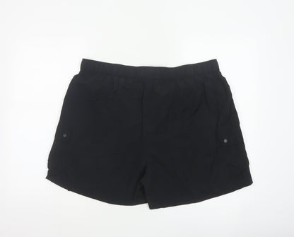 Goodmove Women’s Black Size 18 Cargo Utility Shorts Belted