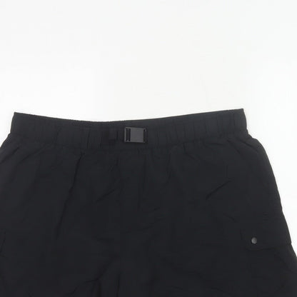 Goodmove Women’s Black Size 18 Cargo Utility Shorts Belted