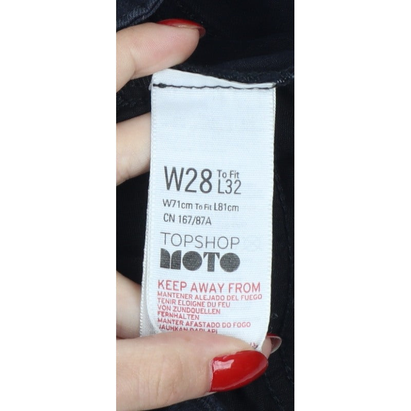 Topshop Moto Women Black W28 L32 Skinny Stretch Jeans